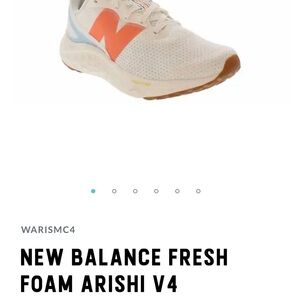 New Balance Fresh Foam Arishi V4 White and Orange Women's Shoes